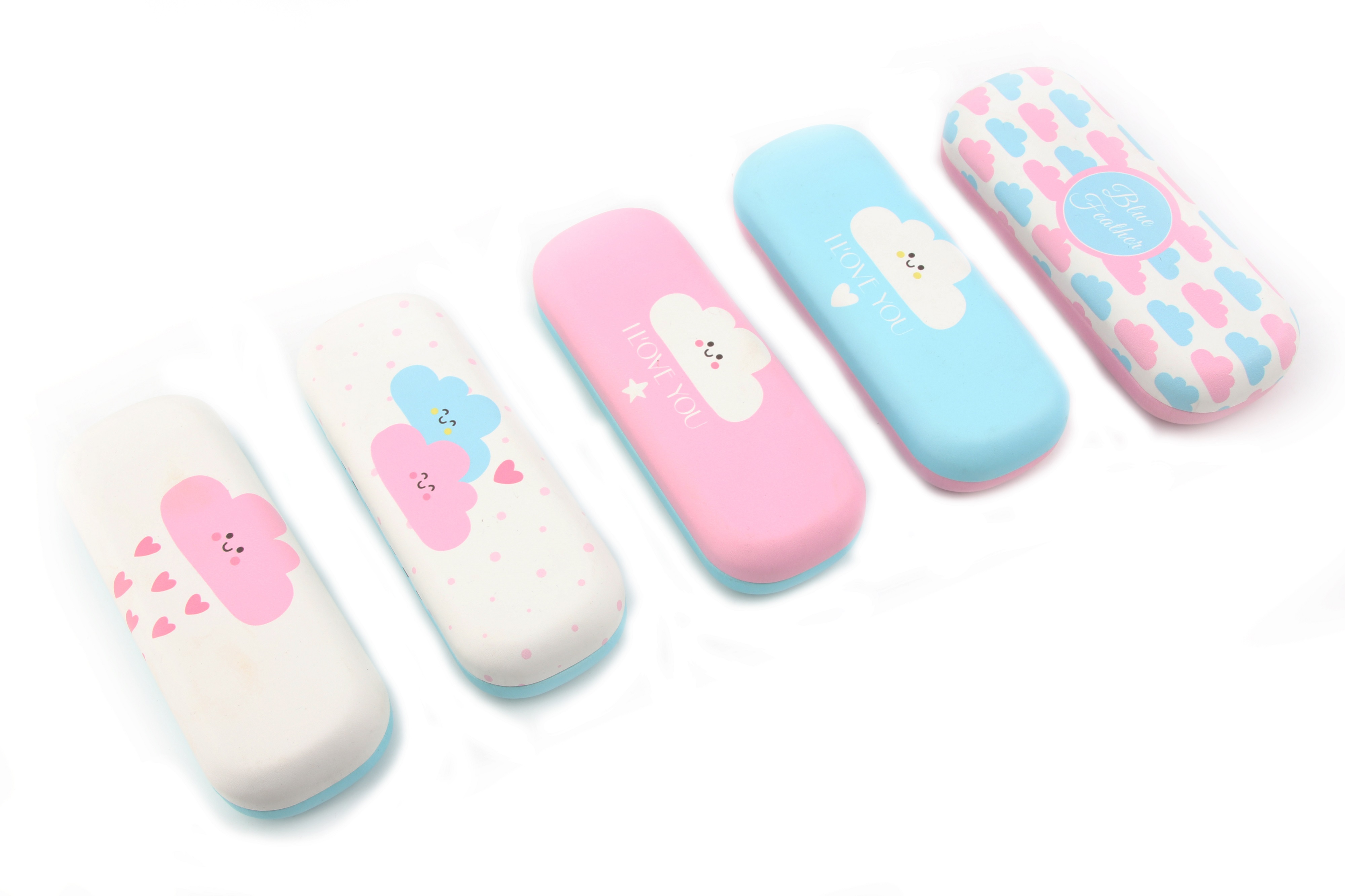 Color Floating Cloud Digital Printing Eyewear Case for Children